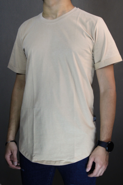 تیشرت مردانه پنبه براش مدل بیسیک (ساده)