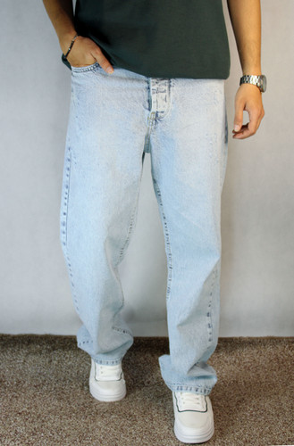 شلوار جین مردانه نیم بگ یخی